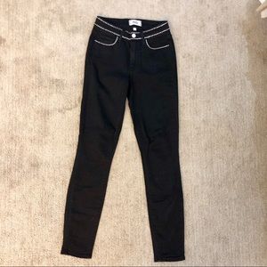 PAIGE Black Denim Wash Jeans Size 24